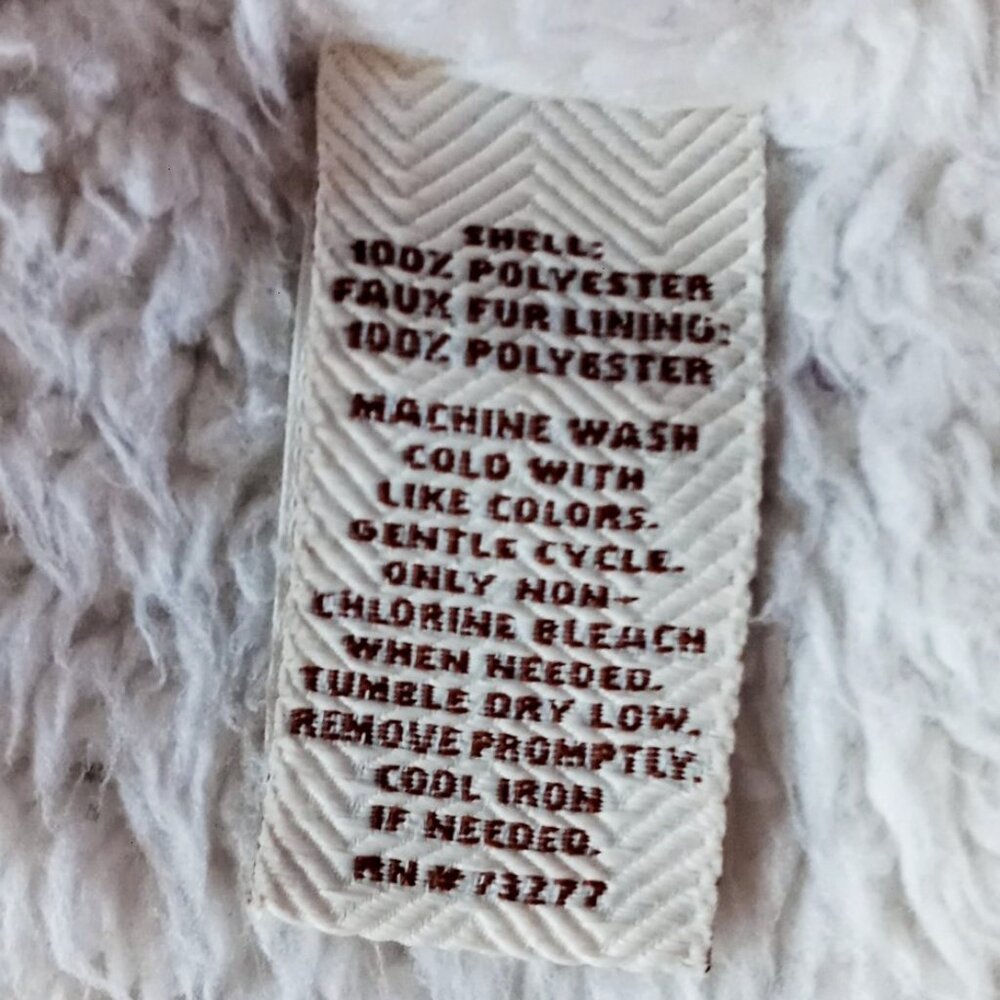 Sonoma Lavender Heathered Cozy Faux Sherpa Lined Zip Pockets Hoodie Woman's L - Picture 16 of 16